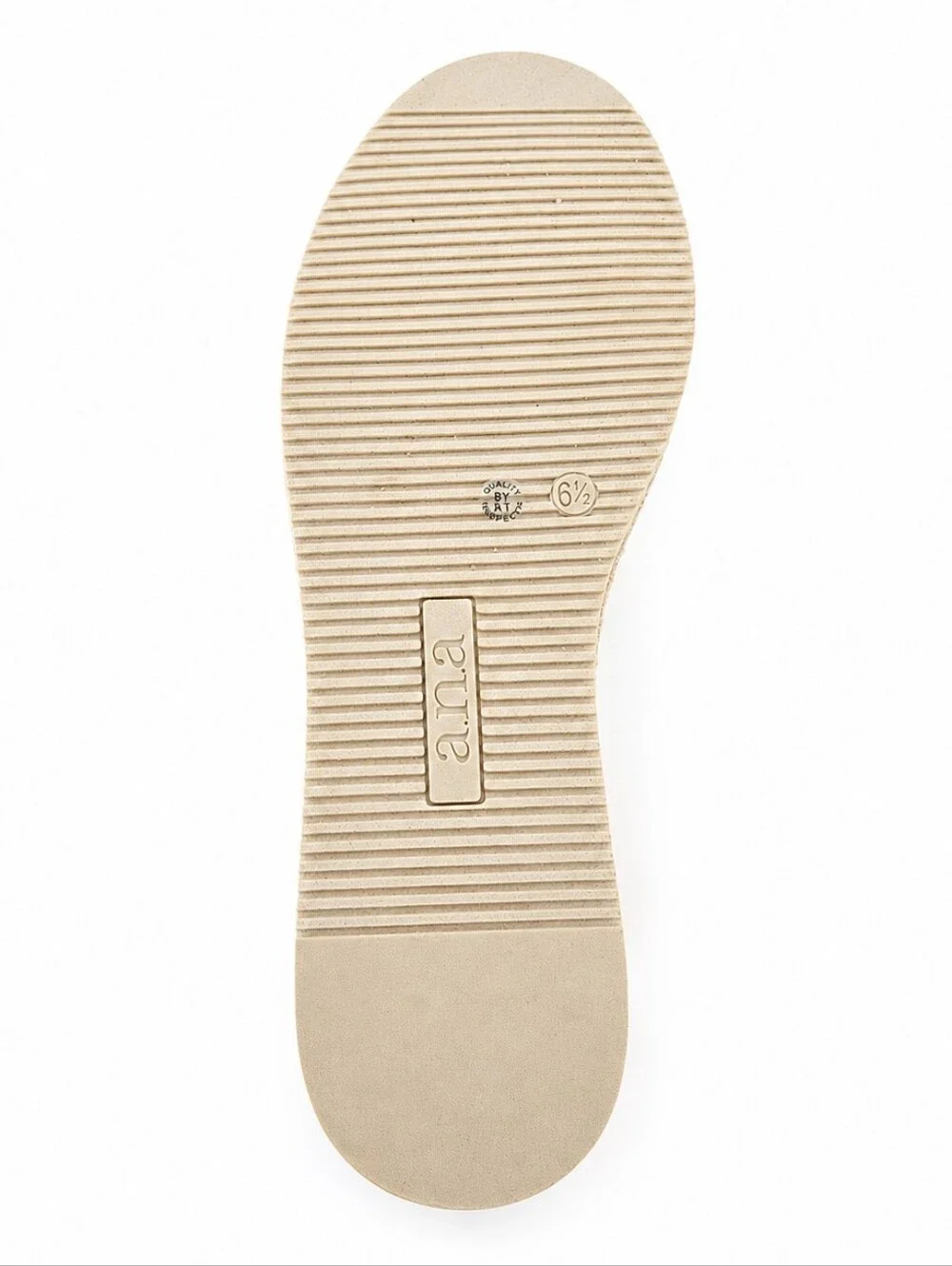 a.n.a Clara Woven Espadrille Sandals Black Beige Ankle Strap Size 6.5 New